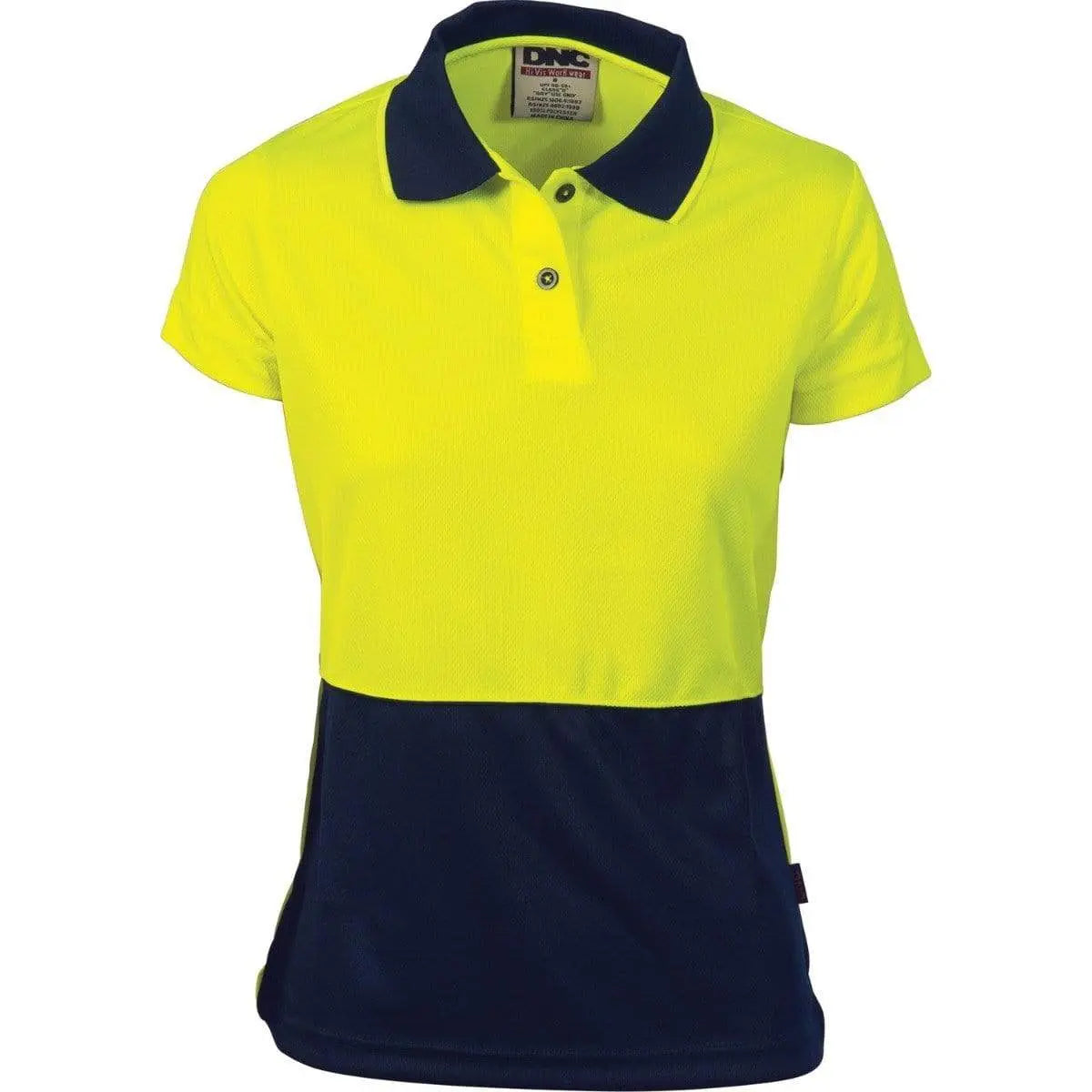 Dnc Workwear Ladies Hi-vis Two-tone Polo Shirt 3897 Metro Workwear.